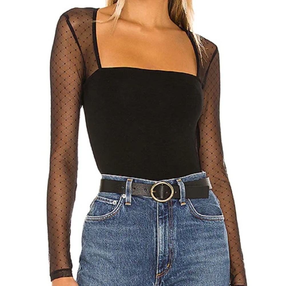 Lovers + Friends Mesh Bodysuit